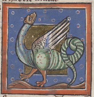 Scitalis with wings and a multicolored body