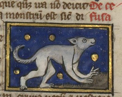 Beast with human hands and feet