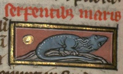 Sea-serpent with legs